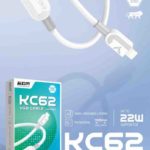 KC 62 Lightning USB Cable 22W Fast Charging Cable Length 1000 MM